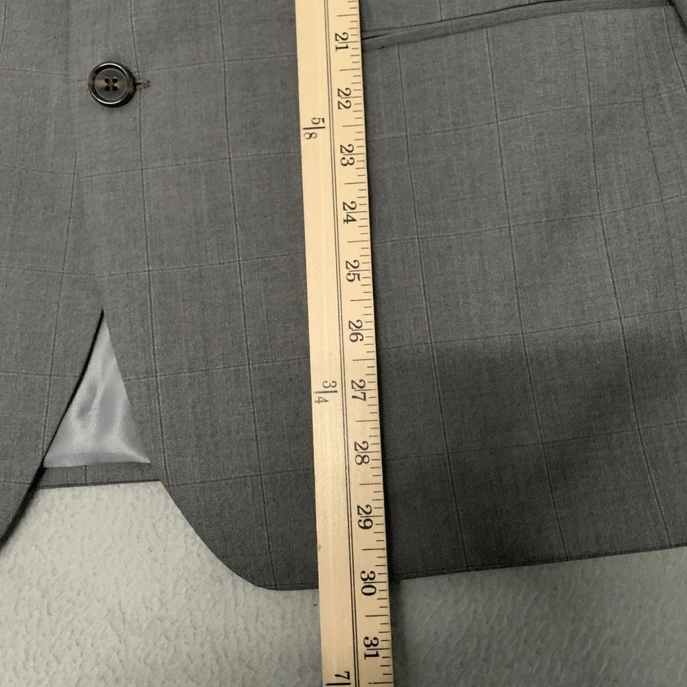 Ralph Lauren Blazer Wool Light Grey 2 Button‎ 42 Short Made Canada 90s NEW $495